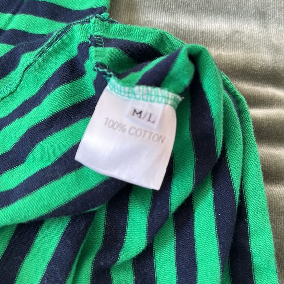 The Frankie Shop KARINA CROPPED T-SHIRT - KELLY GREEN/NAVY - Picture 8 of 8